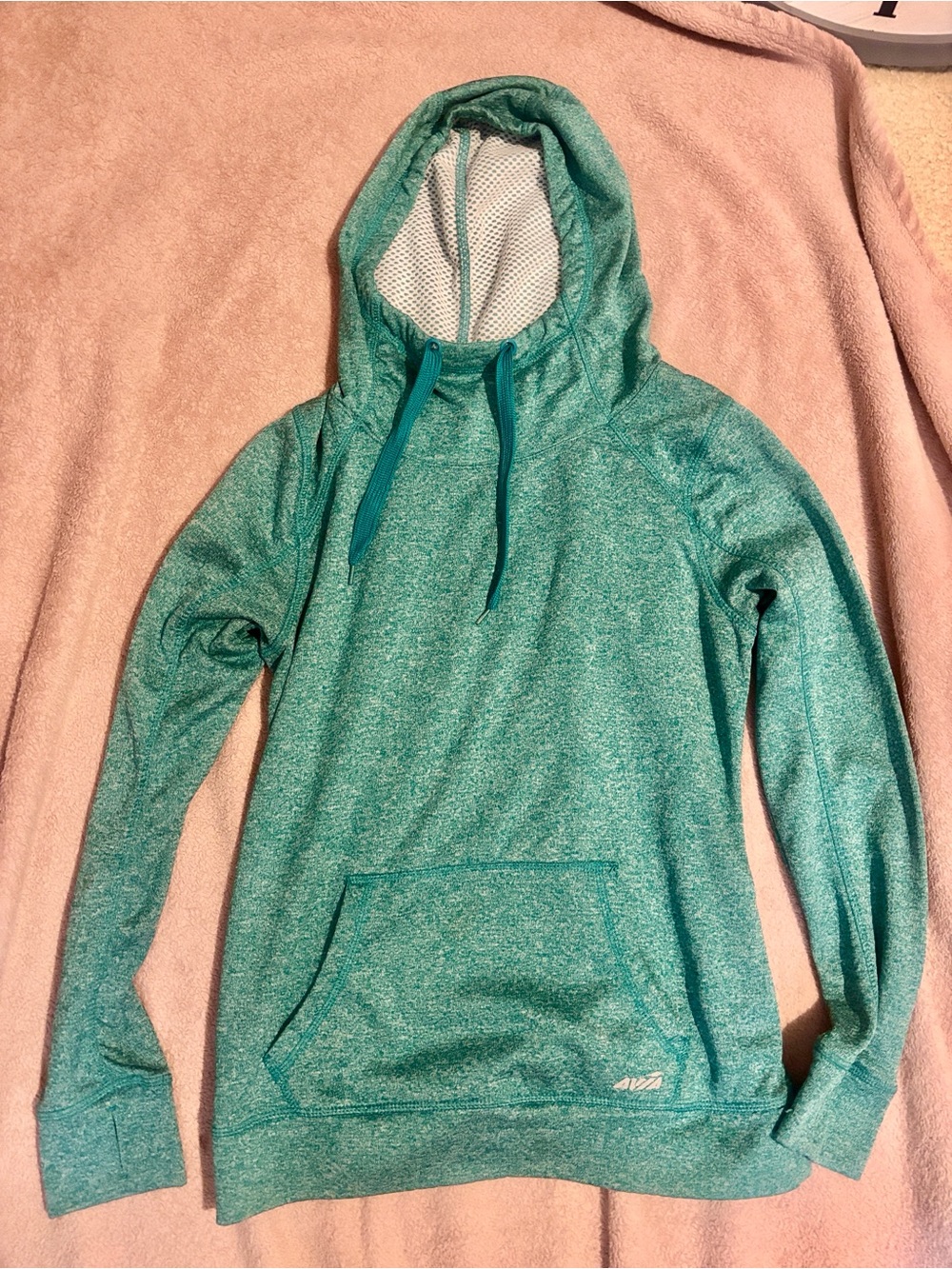 Avia Teal Green Women's Pullover Hoodie